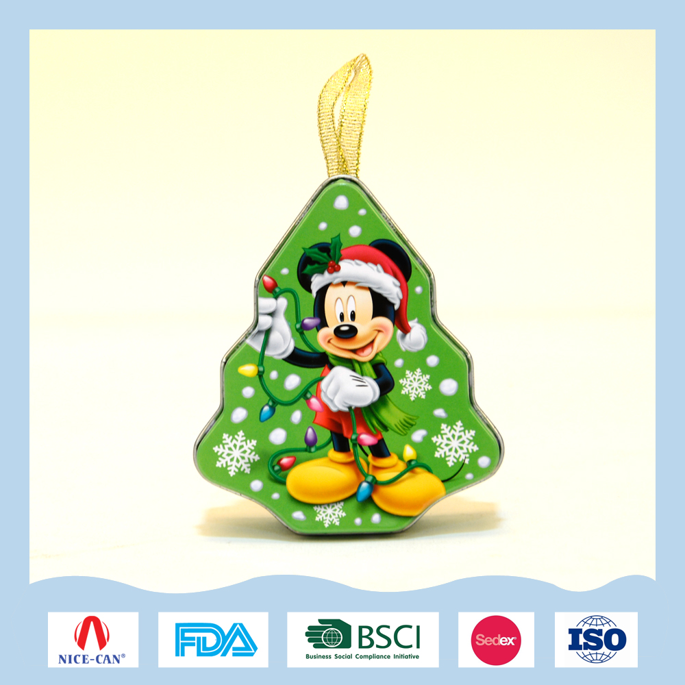 马口铁圣诞树罐